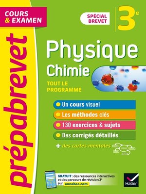 cover image of Prépabrevet Physique-Chimie 3e--Brevet 2024